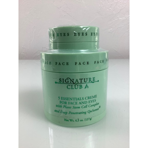 Sealed Signature Club A 5 Essentials cream for face and Eues 4.5 OZ NEW - Picture 1 of 6